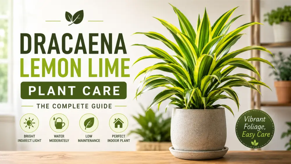 Dracaena Lemon Lime plant care guide with vibrant indoor foliage in decorative pot featured image