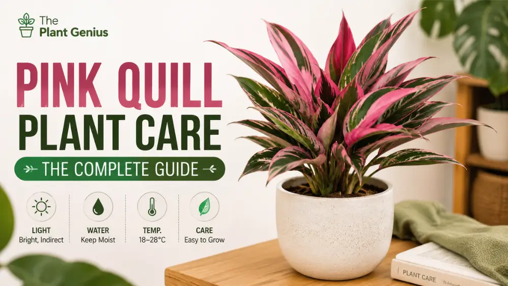 Pink Quill plant in a pot with vibrant pink foliage for indoor plant care.